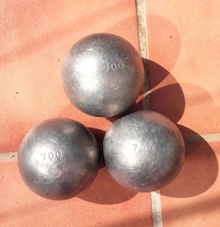 3 palline da bocce professionali JB 110 XXX 73 700