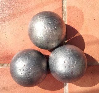 3 palline da bocce professionali JB 110 XXX 73 700