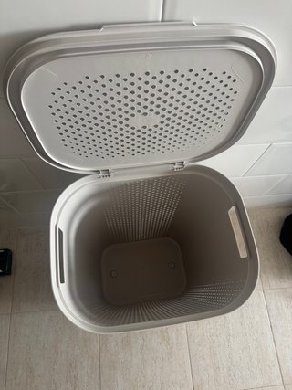 Cesto de ropa sucia Aldi gris