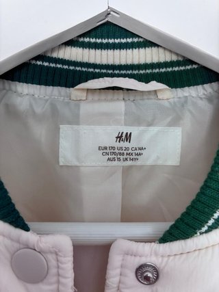 Cazadora universitaria H&M beige M
