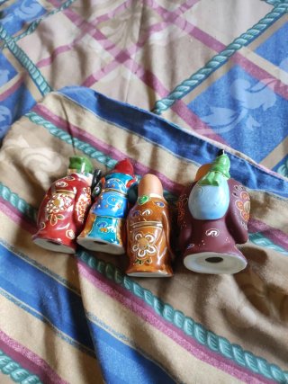 Figuras de la suerte de porcelana