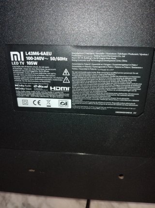 Smart TV Xiaomi Mi TV P1 43" 4K (Modelo L43M6-6AEU
