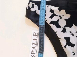 Abito marca cannella floreale Nero e Bianco - Tg.