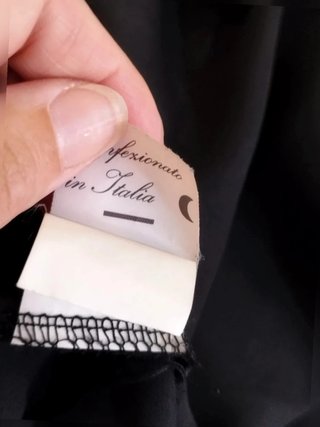 Abito marca cannella floreale Nero e Bianco - Tg.