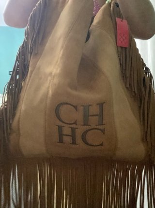 Bolso Carolina Herrera Piel Ante Marrón
