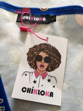 Vestido estampado divertido talla L