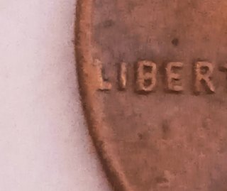MONEDA 1 CENTAVO LINCOLN.1966.L PEGADA EN BORDE.