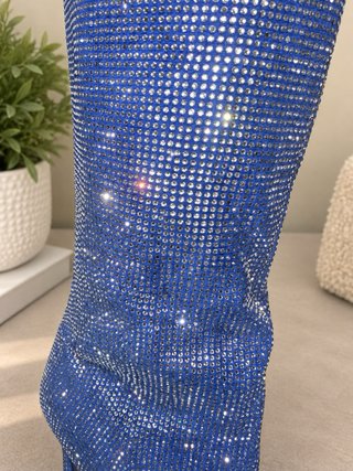 Stivali Lurex Blu
