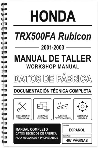 Manual Taller Honda TRX500FA Rubicon (2001-2003)