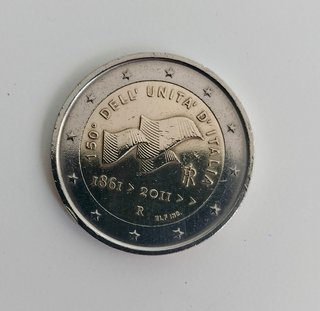 2€ Italia 2011 150° Unità d'Italia. Muy bueno