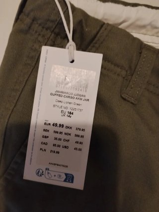 Pantaloni cargo ragazzo 14 anni verdi