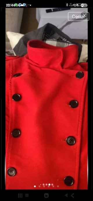 Abrigo rojo Mango T.XL