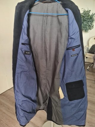 Abrigo Massimo Dutti azul