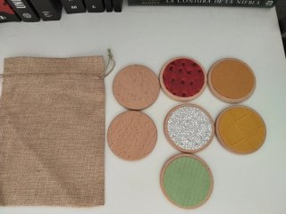 Lote de 7 Discos Sensoriales Táctiles con Bolsa.