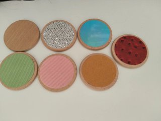 Lote de 7 Discos Sensoriales Táctiles con Bolsa.