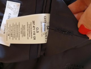 Traje Versace Hombre Azul Con pantalón