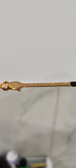 Gafas Cartier Marrón y Dorado
