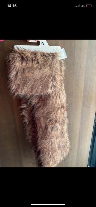 Sciarpa Primark pelliccia sintetica beige/marrone