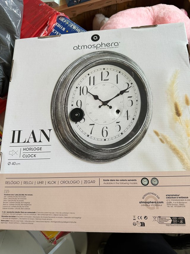 Reloj de pared Atmosphera negro