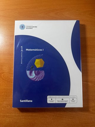 Matemáticas I 1 BACH santillana