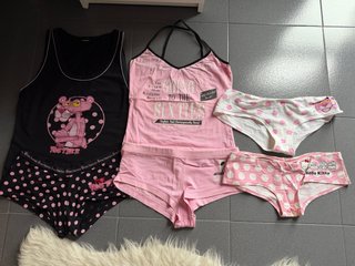 Pijama Pink Panther y Hello Kitty