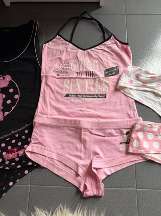 Pijama Pink Panther y Hello Kitty