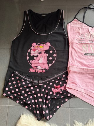 Pijama Pink Panther y Hello Kitty