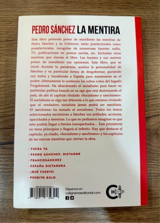 Pedro Sánchez La mentira