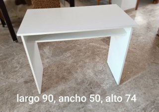 Escritorio blanco madera 90x50x74