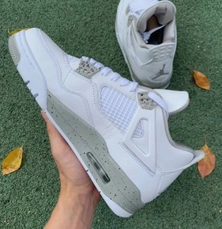 Jordan 4 Retro White Oreo Talla 45