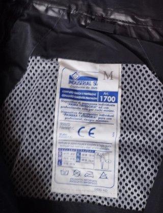 Traje Impermeable Negro Talla M.