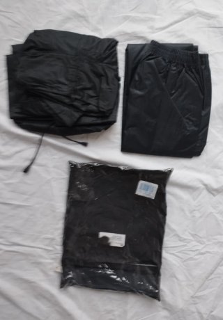 Traje Impermeable Negro Talla M.