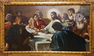 Pintura al óleo religiosa La Última Cena