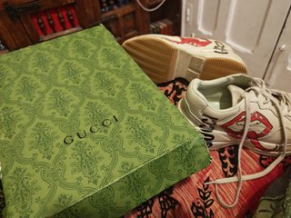 Zapatillas Gucci Rhyton Boca Roja Talla 44