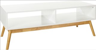 Mesa TV LOMOS 120cm Blanca y Madera