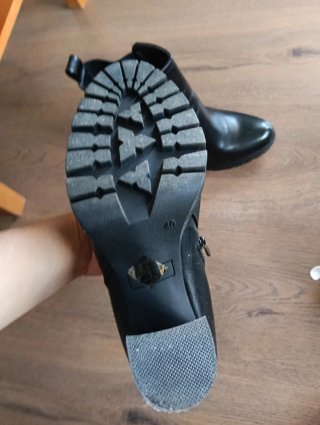 Botines de tacón negros talla 40