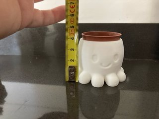 Vasetto decorativo Polipo Bianco 3D