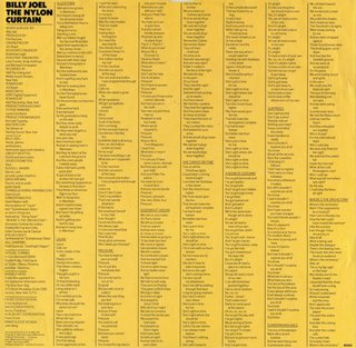 BILLY JOEL The Nylon Curtain