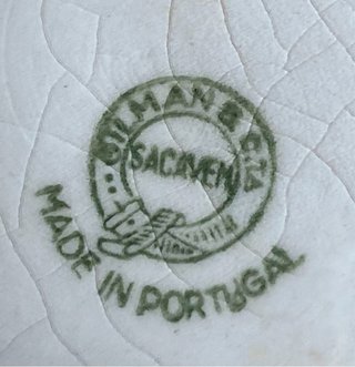 Taça Sacavém antiga tons castanho