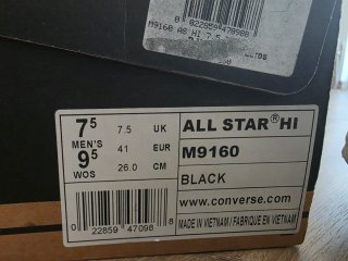 Converse Zapatillas Negras Talla 41