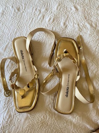 Sandalias Dakota Doradas Talla 38