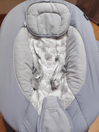 Hamaca Kinderkraft gris con peluche