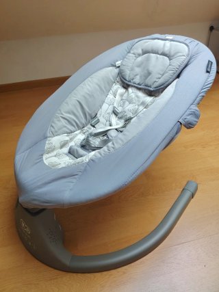 Hamaca Kinderkraft gris con peluche
