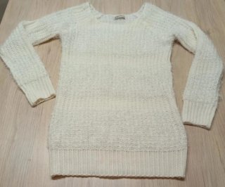 Jersey de punto rayas blanco y negro