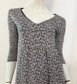 WEEKEND MAX MARA Vestito abito nero margherite
