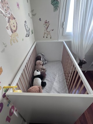 Cuna IKEA MYLLRA 60x120 con cajón