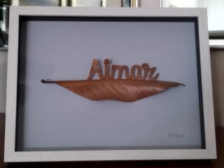 Cuadro decorativo Aimar con hoja