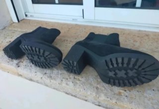 Botines negros tacón plataforma talla 39