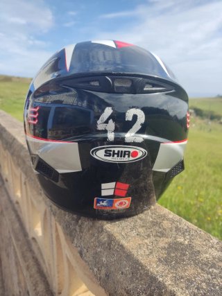 Casco Moto Infantil SHIRO Azul