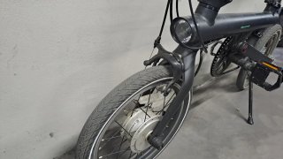 Bicicleta Eléctrica Plegable Negra
